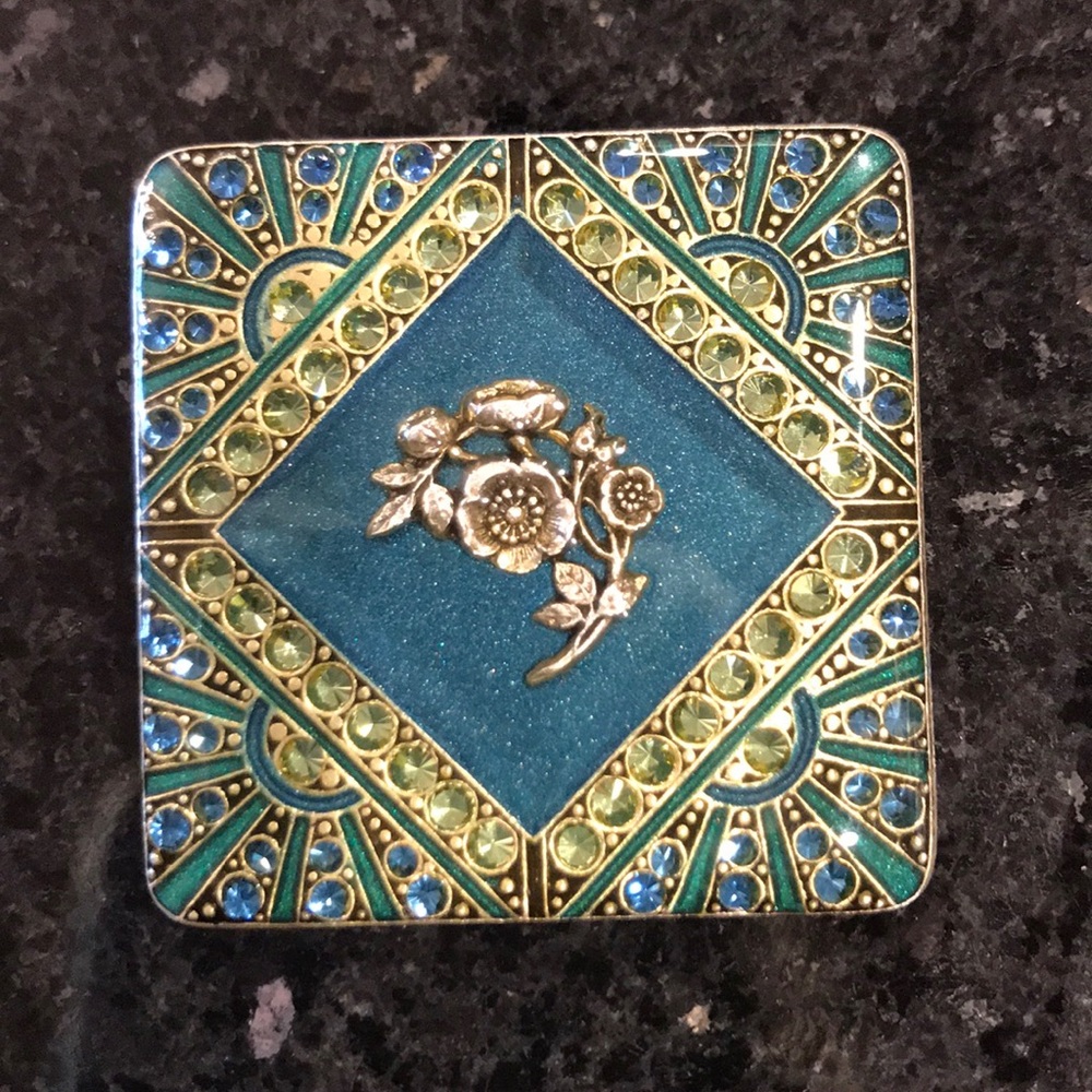 Catherine Popesco crystal brooch